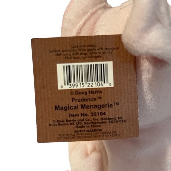 Russ Magic Menagerie Pink Pig Plush Toy Stuffed Animal Stuffie NWT - Picture 10 of 16